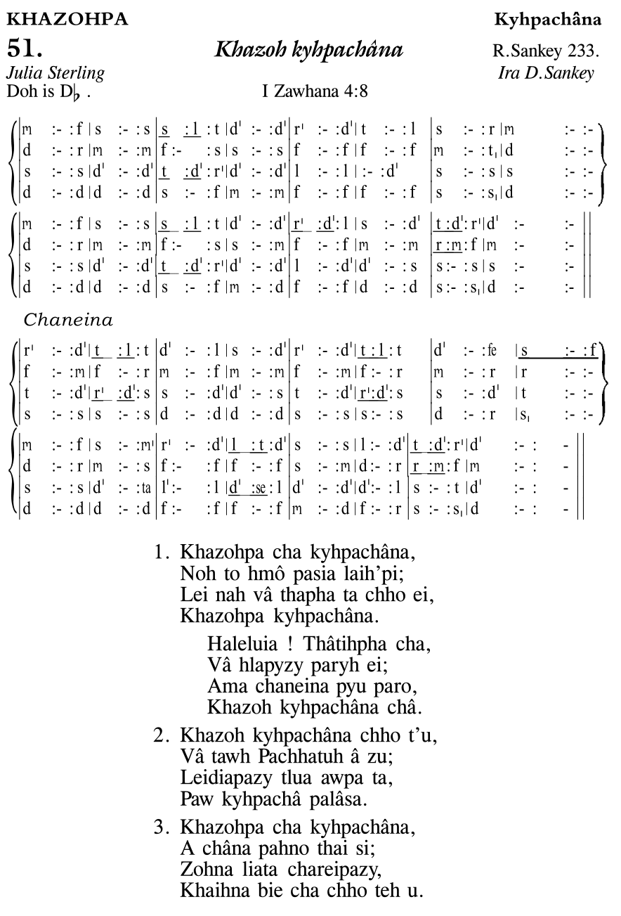 Hymn 51, “Khazoh kyhpachâna”, Edition 11