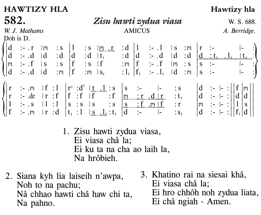 Hymn 582, “Zisu hawti zydua viasa”, Edition 11