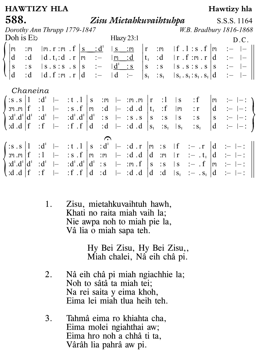 Hymn 588, “Zisu Mietahkuvaihtuhpa”, Edition 11