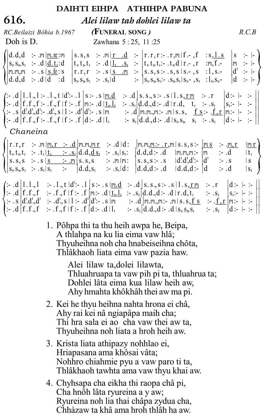 Hymn 616, “Alei lilaw tah dohlei lilaw ta”, Edition 11