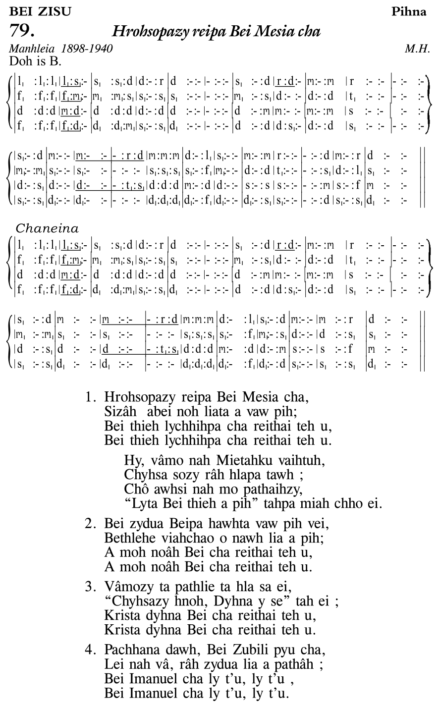 Hymn 79, “Hrohsopazy reipa Bei Mesia cha”, Edition 11
