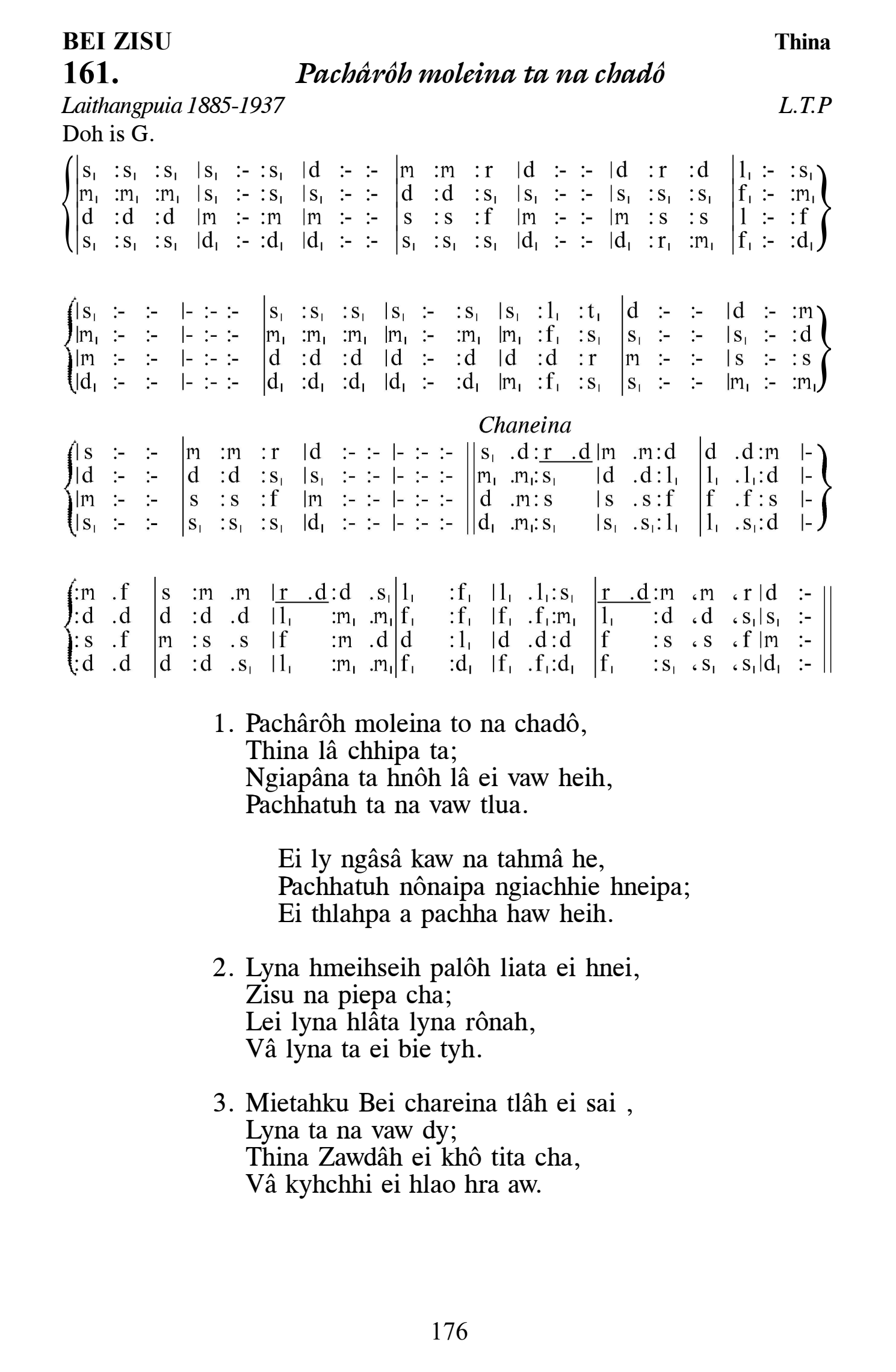Hymn 161, “Pachârôh moleina ta na chadô”, Edition 13