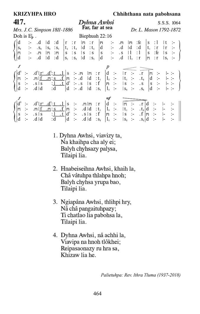 Hymn 417, “Dyhna Awhsi”, Edition 13
