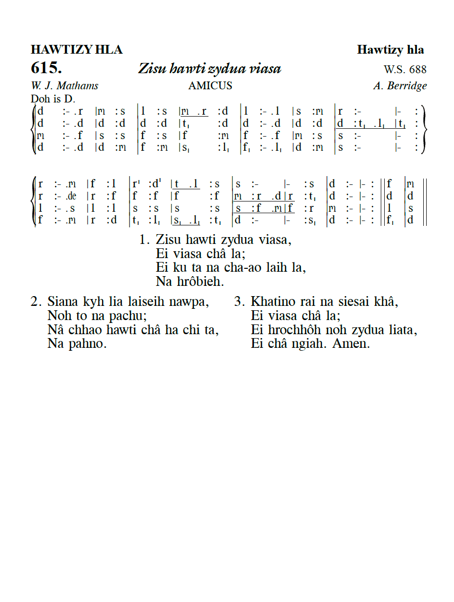 Hymn 615, “Zisu hawti zydua viasa”, Edition 13