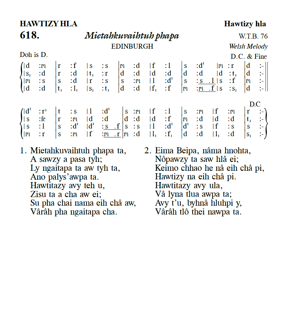 Hymn 618, “Mietahkuvaihtuh phapa”, Edition 13