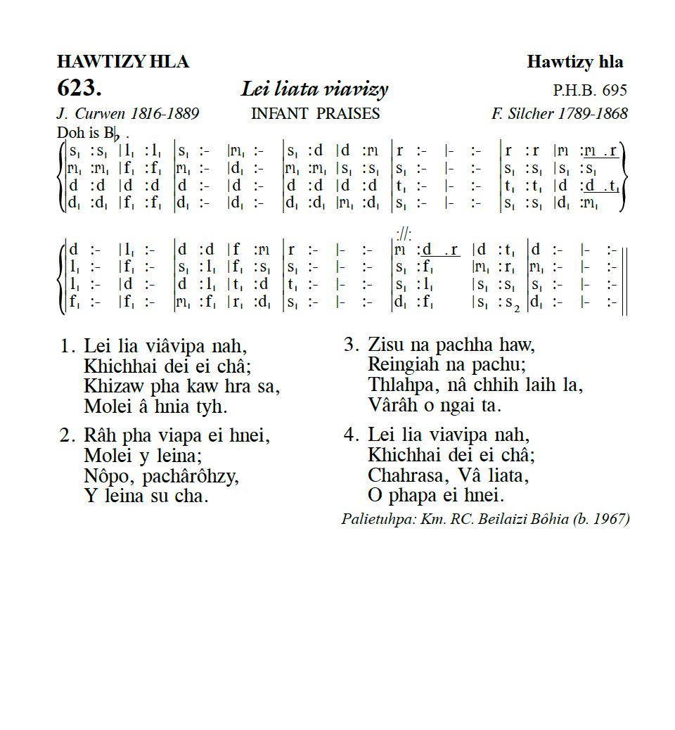 Hymn 623, “Lei liata viavizy”, Edition 13