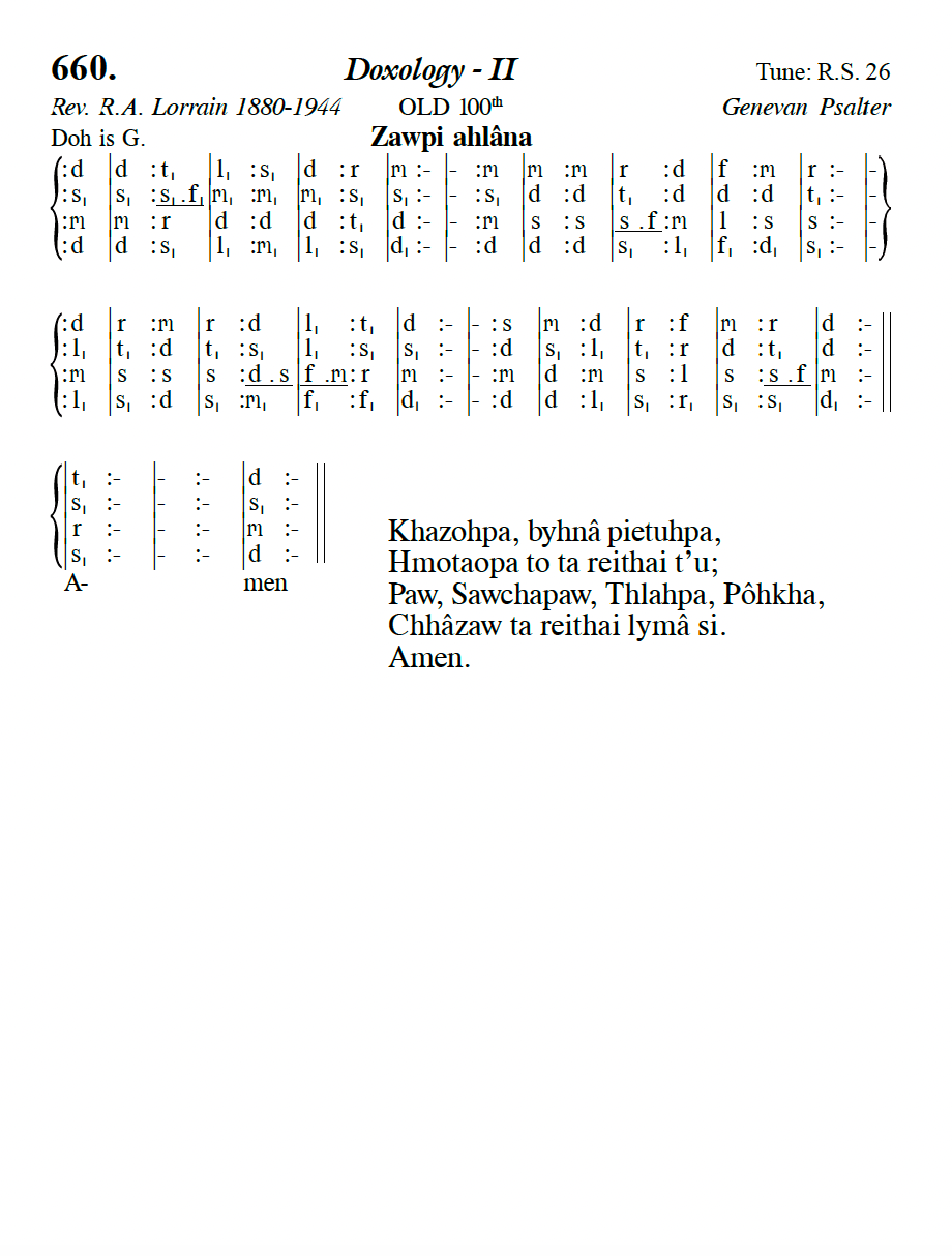 Hymn 660, “Doxology - II”, Edition 13